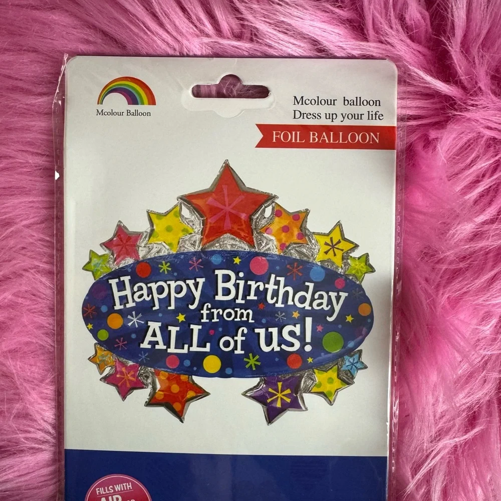 Happy birthday from all of us‎ foil balloon